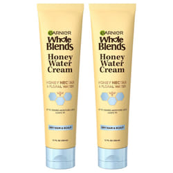 Garnier Whole Blends Honey Water Cream 100 Hours Moisture Lock Dry Hair Scalp Honey Nectar and Floral Water Pack of 2