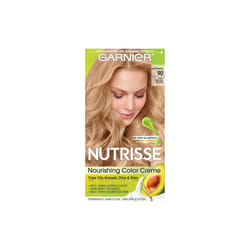 Garnier Nutrisse Nourishing Hair Color Creme, 90 Light Natural Blonde (Macadamia), 1 Kit