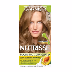 Garnier Nutrisse Nourishing Hair Color Creme 72 Dark Beige Blonde (Sweet Latte) (Packaging May Vary)