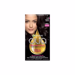 Garnier Olia Oil Powered Permanent Hair Color, 3.0 Darkest Brown, 1 Kit