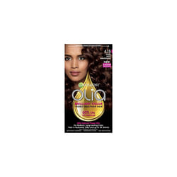 Garnier Olia Hair Color, 4.15 Dark Soft Mahogany, Ammonia Free Red Hair Dye (Packaging May Vary)