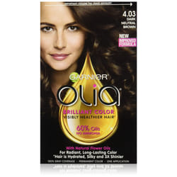 Garnier Hair Color Olia Oil Powered Permanent Color  4.03 Dark Neutral Brown (Packaging May Vary)