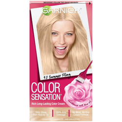 Garnier Color Sensation Hair Color Cream, 9.0 Summer Fling (Light Natural Blonde), 1 kit