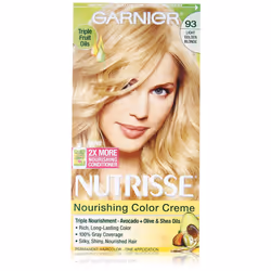 Garnier Nutrisse Nourishing Hair Color Creme 93 Light Golden Blonde (Honey Butter) 3 Count (Packaging May Vary)