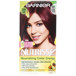 Garnier Nutrisse Nourishing Hair Color Creme  56 Medium Reddish Brown (Sangria)  3 Count (Packaging May Vary)