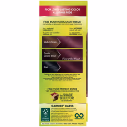 Garnier Nutrisse Nourishing Hair Color Creme  362 Darkest Berry Burgundy (Packaging May Vary)