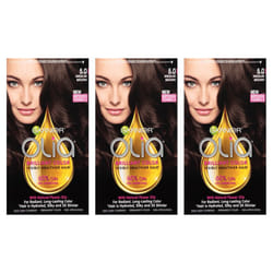 Garnier Hair Color Olia Oil Powered Permanent Hair Color  5.0 Medium Brown  3 Count (Packaging May Vary)
