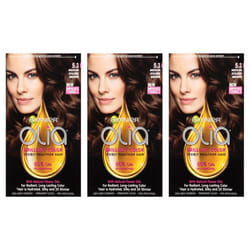 Garnier Hair Color Olia Oil Powered Permanent Hair Color  (Packaging May Vary) 5.3 Medium Golden Brown  3 Count
