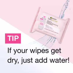 Garnier Micellar Facial Cleanser & Makeup Remover Wipes  Gentle for All Skin Types (25 Wipes)  2 Count (Packaging May Vary)