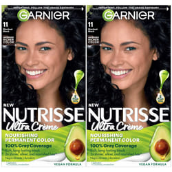 Garnier Hair Color Nutrisse Nourishing Creme  11 Blackest Black (Peppe
