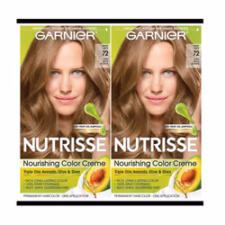 Garnier Hair Color Nutrisse Nourishing Creme 72 Dark Beige Blonde (Sweet Latte) Permanent Hair Dye 2 Count (Packaging May V ...