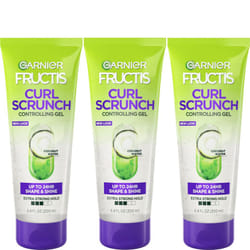 Garnier Fructis Style Curl Scrunch Controlling Gel for Shape  Shine 68 Fl Oz 3 Count Packaging May Vary
