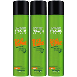 Garnier Fructis Style Sleek and Shine AntiHumidity Hairspray Ultra Strong Hold Frizz Protection 825 Oz 3 Count Packaging May Vary