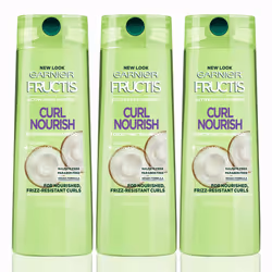 Garnier Hair Care Fructis Triple Nutrition Curl Nourish Shampoo Packaging May Vary  125 Fluid  3 Count