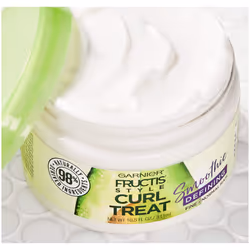Garnier Fructis Style Curl Treat Defining Smoothie for Fine to Normal Curly Hair  10.5 Ounce Jar
