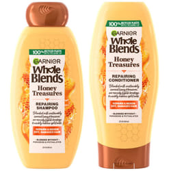 Garnier Whole Blends Honey Treasures Repairing Shampoo and Conditioner Set for Dry  Damaged Hair  22 Fl Oz (2 Items)  1 Kit (Packaging May Vary)