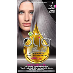 Garnier Bold Collection Ammonia Free Hair Dye Permanent Olia Color with NonDrip Velvet Cream Formula 1011 Lightest Silver Blonde