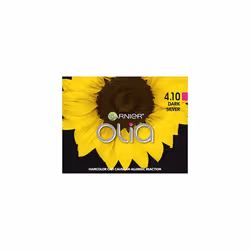 Garnier Olia Permanent Hair Color with Non-Drip Velvet Cream Formula  Bold Collection  Ammonia Free Dye  4.10 Dark Silver