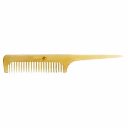 Breezelike Hair Comb - Fine Tooth Tail Comb for Women - No Static Natural Sheep Horn Comb