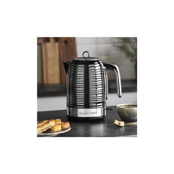 Russell Hobbs 24361 Inspire Electric Fast Boil Kettle, 3000 W, 1.7 Litre, Black with Chrome Accents