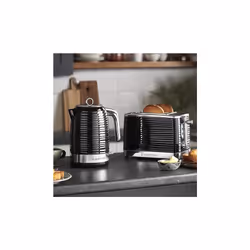 Russell Hobbs 24361 Inspire Electric Fast Boil Kettle, 3000 W, 1.7 Litre, Black with Chrome Accents
