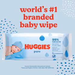 Baby Wipes, 18 Packs (1008 Wipes Total) - 99 Percent Pure Water Wipes - Fragrance Free for Gentle Cleaning and Protection