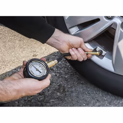 Draper 69924 Tyre Pressure Gauge with Flexible Hose