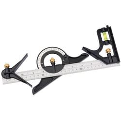 34704 Combination Square with Centre Head and Protractor, 300mm , Blue