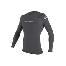 O'Neill Wetsuits Men's Standard Basic Skins UPF 50+ Long Sleeve Rash Guard  Smoke  XX-Large