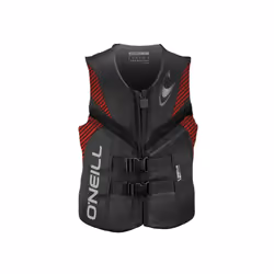 O'Neill Men's Reactor USCG Life Vest Graphite/Red/Black Large