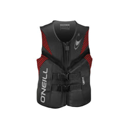 O'Neill Wetsuits Men's Reactor USCG Life Vest Graphite/Red/Black  Medium