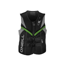 O'Neill Men's Reactor USCG Life Vest  Black/Lunar/Day-Glo X-Large