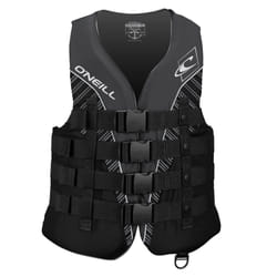 O'Neill Men's Superlite USCG Life Vest Black/Black/Smoke:White S