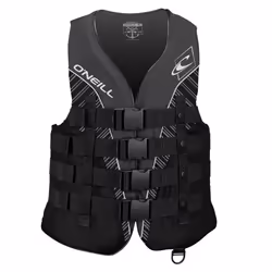 O'Neill Men's Superlite USCG Life Vest Black/Black/Smoke:White XL