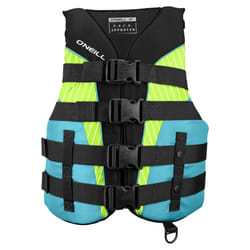 O'Neill Women's Superlite USCG Life Vest Black/Turquoise/Lime:Turquois