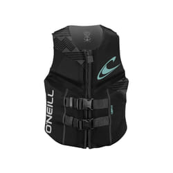 O'Neill Wetsuits Women's Reactor USCG Life Vest Black/Black/Black  10