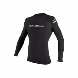 O'Neill Wetsuits Men's Basic Skins UPF 50+ Long Sleeve Rash Guard Black M