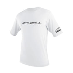 O'Neill Wetsuits boys Youth Basic Skins 50+ Short Sleeve Rash Guards  White  12 US