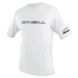 O'Neill Youth Basic Skins UPF 50+ Short Sleeve Sun Shirt  White 16
