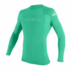 O'Neill Youth Basic Skins UPF 50+ Short Sleeve Rash Guard  Seaglass  8