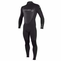 O'Neill Wetsuits Men's Epic 4/3mm Back Zip Full Wetsuit Black/Black/Black X-Large
