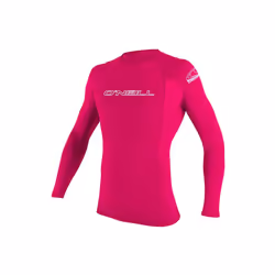 O'Neill Youth Basic Skins UPF 50+ Short Sleeve Rash Guard Watermelon