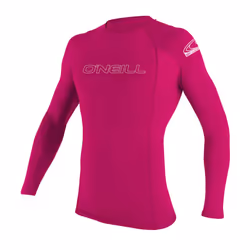 O'Neill Youth Basic Skins UPF 50+ Short Sleeve Rash Guard Watermelon