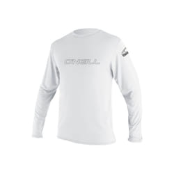 O' NEILL Men's Standard O'Neill Basic Skins UPF 50+ Long Sleeve Sun Shirt  White  Large