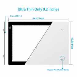 Huion L4S Ultra Slim LED Tracing Light Box for Anime Drawing Image Tracing
