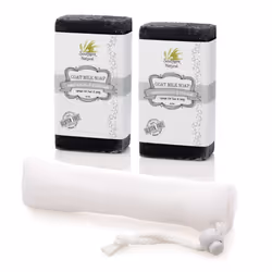 Southern Natural Activated Charcoal Soap Bar 2 Pack Face and Body Soap For Sensitive Skin With Dead Sea Mud Goat Milk  Pepper ...