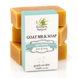 Southern Natural Goat Milk Soap Bar  3 Pack Essential Oil Blend  For Dry Sensitive Skin Natural Handmade Face  Body Soap For Men  Women