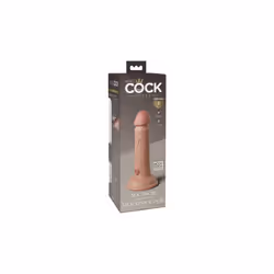 6 Inch 2 Density Silicone Cock - Skin