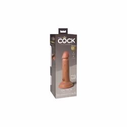 6 Inch 2 Density Silicone Cock - Caramel