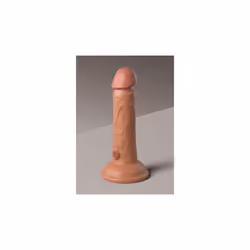 6 Inch 2 Density Silicone Cock - Caramel